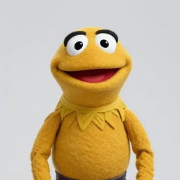 studio portrait still of muppet dwight schrute as a muppet muppet as a @ muppet, 8 k, studio lighting, key light,