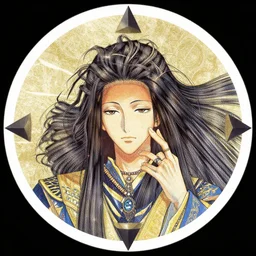 album cover art for queen circle with triangle edges by akihiko yoshida