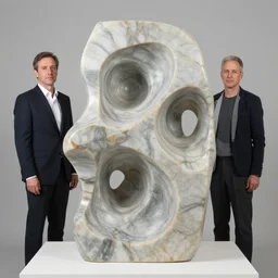 intuitive energy, abstract marble sculpture, art by giovanni strazza and stanisław szukalski