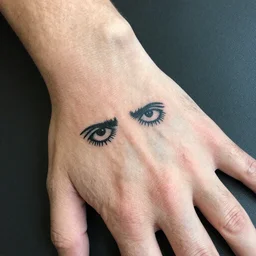 a stupid tattoo on a hand