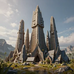 hyperborea, octane render in maya and houdini, vray, ultra high detail ultra realism