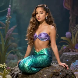 Ariana Grande as a mermaid