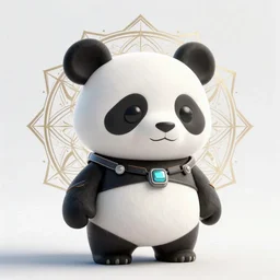 a portrait of a cyberpunk panda, mandala, fantasy, elegant, digital painting, artstation, concept art, matte, sharp focus, illustration, art by josan gonzalez