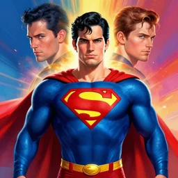 symmetry!! stunning portrait of superman!! by victo ngai, kilian eng vibrant colors, dynamic lighting, digital art, winning award masterpiece, fantastically beautiful, illustration, aestheticly inspired by beksinski and dan mumford, trending on artstation, art by greg rutkowski, 8 k