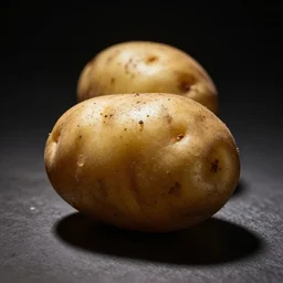 a photograph of a potato | extremely dramatic lighting, framing and composition