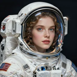 astronaut, style of H. R. Giger