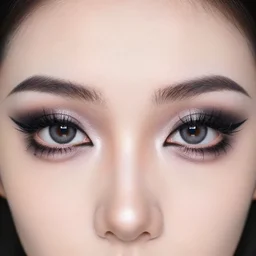 a pair of aesthetic eyes, heavy goth makeup, punk, graffiti, alluring, rule of thirds, clever design, decorative modern graphic design collage border, by hannah hoch and jesse treece and christian jackson and josh brill