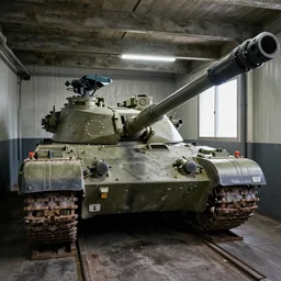 interior of a battle tank