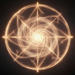a light streaks and ornate flowing light streams sacred geometry, unreal engine