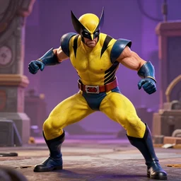 Wolverine in the style of Marvel Versus Capcom 2