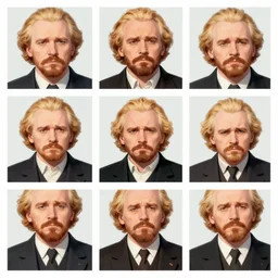 a 3 x 3 grid showing an animated sequence of lenin looking sad.