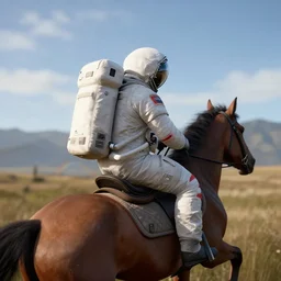 an astronaut riding a horse on forza horizon 4 game