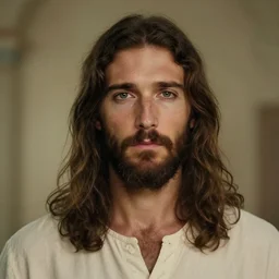 amazing beautiful award winning portrait photo of jesus, very sharp and detailed, cinematic masterpiece, close up