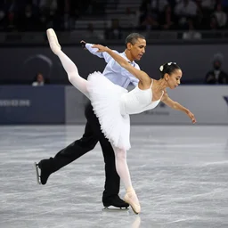 obama skating and being a baller