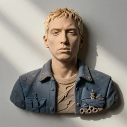 eminem as a polymer clay skinner blend murrini slice