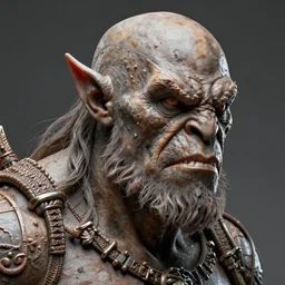 An vicious orc portrait, highly detailed, photorealism, zbrush sculpt, substance painter, texturing XYZ, Subsurface scattering, cinematic lighting, Unreal engine 5, octane render, cinema4d, vray, redshift, keyshot, Arnold render