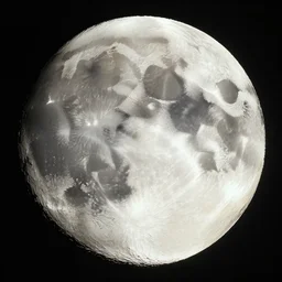 a beautiful detailed digital artwork of an anthropomorphic moon