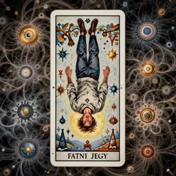 man hanging upside down tarot card, fantasy character portrait made of fractals, ultra realistic, wide angle, intricate details, the fifth element artifacts, highly detailed by peter mohrbacher, hajime sorayama, wayne barlowe, boris vallejo, aaron horkey, gaston bussiere, craig mullins