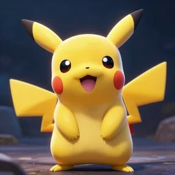 pikachu selfie cgsociety dramatic lighting