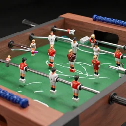 donald trump like one table football figure, octane render,
