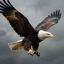 portrait george washington soaring on back of a bald eagle by greg rutkowski, fantasy