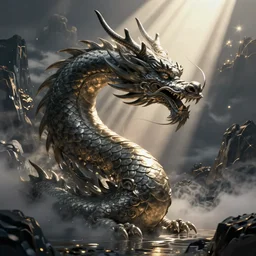 mysterious Chinese dragon, concept art by Greg Rutkowski, artstation, cgsociety