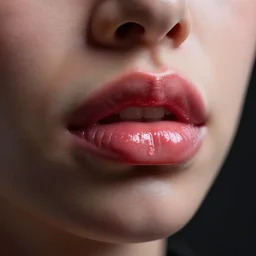 a photograph of an amorphous blob, failed cosmetic surgery, lip filler, 8 k, volumetric lighting, unreal engine, ultra - realistic, grotesque