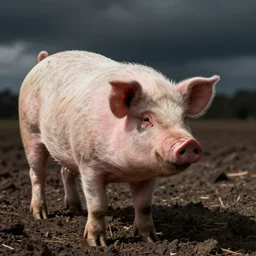 Something isn't right about that pig...
