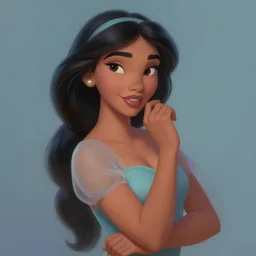portrait of Jasmine from Shrek, dreamy and ethereal, expressive pose, peaceful expression, elegant, highly detailed, digital painting, artstation, concept art, smooth, sharp focus, by Alberto Vargas and Art Frahm and gil elvgren