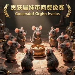 a social gathering of gangster mice