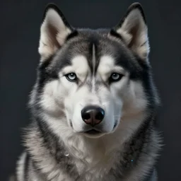 cybernetic husky, concept art, detailed face, fantasy, highly detailed, cinematic lighting, digital art painting by greg rutkowski