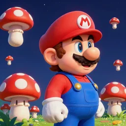 side portrait, mario from mario brothers, sprites, mushroom kingdom theme, red and white spotted mushrooms, paladin, gloomhaven, organic painting, hard edges, psychedelic, neon, mucha tarot card layout, luminescent, cryengine, symmetric, frostbite 3 engine, octane render, by greg manchess, huang guangjian, gil elvgren, sachin teng, greg rutkowski, jesper ejsing, rhads, cushart krenz