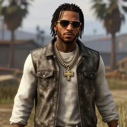 Playboy Carti as a RDR 2 character,realistic,detalied,