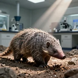 cctv footage of pangolins in a sciene lab