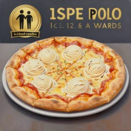 photorealistic painting of ice cream pizza, 1 0 8 0 p award - winning painting