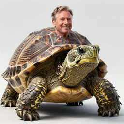 mitch mcconnell sticking his head out of a turtle shell, head of a turtle, octane render, unreal 5 engine
