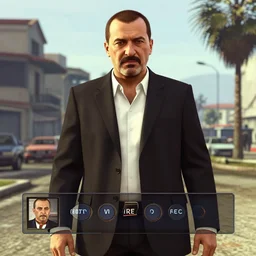 nicolae ceausescu in a GTA 5 loading screen