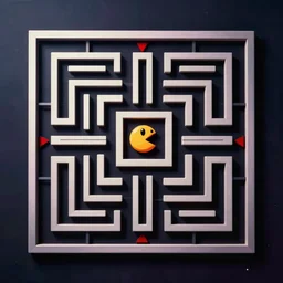 pac - man maze fps game, gritty, reimagined pac - man