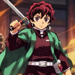 luke skywalker in demon slayer anime style