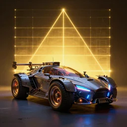 atompunk armed personal vehicle, luminescent, rule of thirds, golden ratio, ambient lighting, syd mead, greg rutkowski, wlop, artgerm, artstation, highly detailed masterpiece