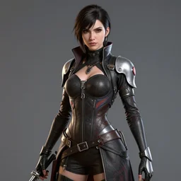 alexis dziena as bayonetta unreal engine 5, 8 k, high level of detail, super realism