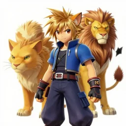 A leaked image of a Warrior cats world in Kingdom Hearts 4, Kingdom hearts worlds, Lion sora , action rpg Video game, Sora wielding a keyblade, Sora as a cat, cartoony shaders, rtx on, Erin hunter, Warrior cats book series