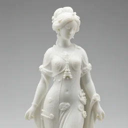 real delicate ceramic porcelain translucent sculpture of a woman with parisian ornaments, detailed on an intricate white surface by victo ngai and takato yamamoto, micro detail, subsurface scattering, translucent, thin porcelain, octane renderer, white color, physically based rendering, trending on cgsociety