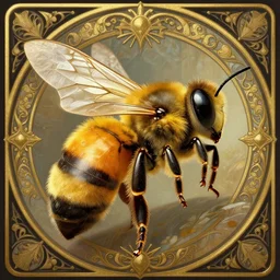 a bee queen, deep focus, d & d, fantasy, intricate, elegant, highly detailed, digital painting, artstation, concept art, matte, sharp focus, illustration, hearthstone, art by artgerm and greg rutkowski and alphonse mucha