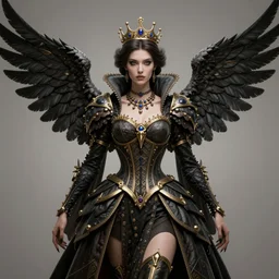 queen of the harpies, symmetrical, highly detailed, digital art, sharp focus, trending on art station
