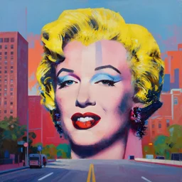 city of boston, painted by andy warhol, digital painting, 4 k