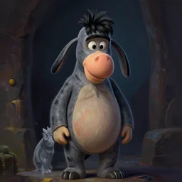epic professional digital art of simple eeyore, atmospheric lighting, painted, intricate, detailed, by leesha hannigan, thierry doizon, ignacio fernandez rios, best on artstation, cgsociety, epic, stunning, gorgeous, much detail, much wow, masterpiece