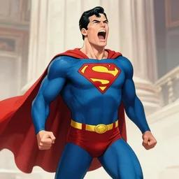 Superman >>>>yelling<<<<
