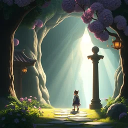 a wholesome animation key shot of portal to the land of fairy tales by studio ghibli, animation, sharp, rendered in unreal engine 5, focused, anime key art by greg rutkowski, bloom, dramatic lighting