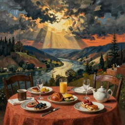 breakfast, diego rivera